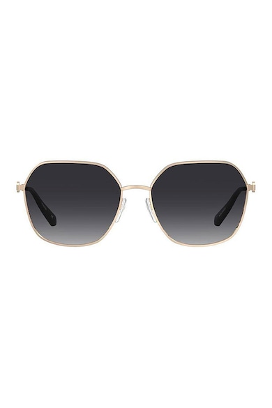 Love Moschino Ochelari de soare hexagonali cu rama metalica Femei