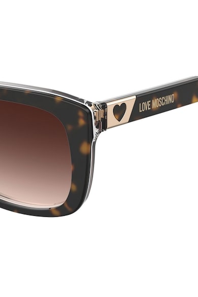 Love Moschino Квадратни слънчеви очила с градиента Жени