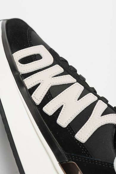 DKNY Pantofi sport low cut cu garnituri din piele intoarsa Femei