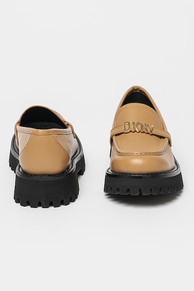 DKNY Pantofi loafer din piele cu detalii logo Femei