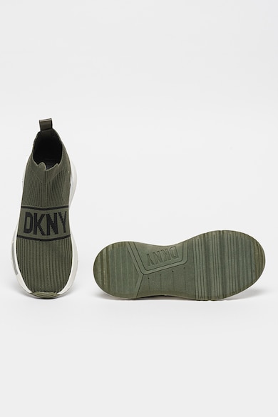 DKNY Pantofi sport mid-high cu partea superioara din material textil si logo Nandi Femei