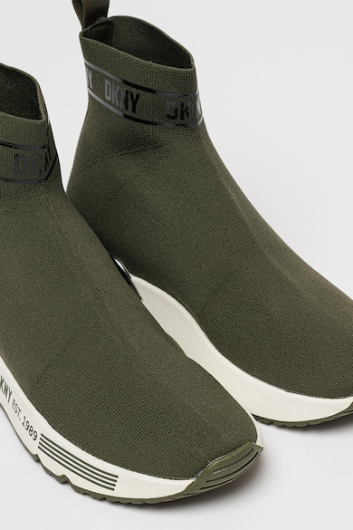 DKNY Pantofi sport slip-on mid-high tricotati Neddie Femei