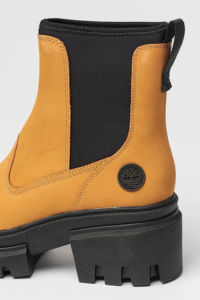 Timberland Ghete Chelsea de piele nabuc cu segmente textile Everleigh Femei