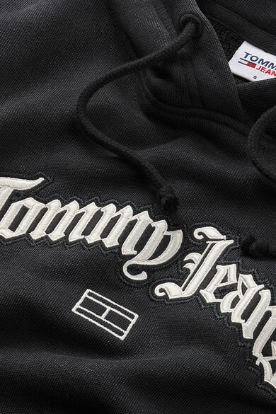 Tommy Jeans Kapucnis organikuspamut pulóver hímzett logóval női