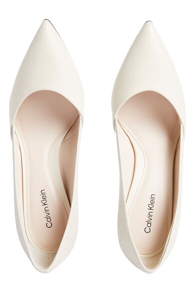 CALVIN KLEIN Кожени обувки с ток стилето и лого Жени