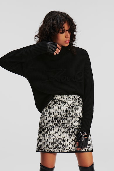 Karl Lagerfeld Пуловер с вълна и лого Жени