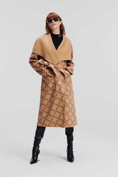 Karl Lagerfeld Двулицево палто с вълна Жени