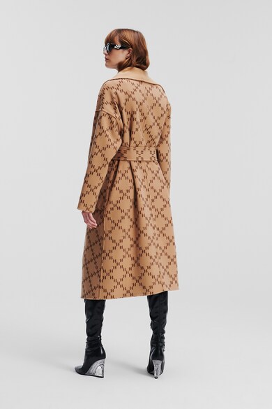 Karl Lagerfeld Kifordítható gyapjútartalmú kabát női