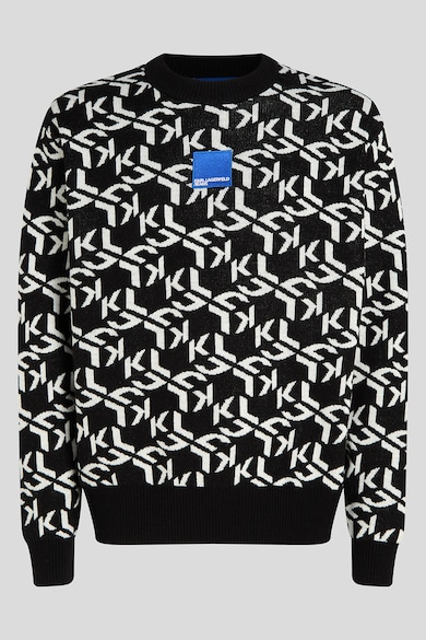 KARL LAGERFELD JEANS Пуловер с вълна и лого Мъже