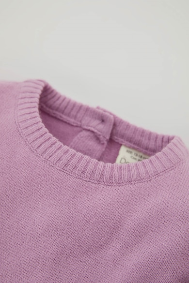 DeFacto Finomkötött pulóver bordázott szegélyekkel Lány
