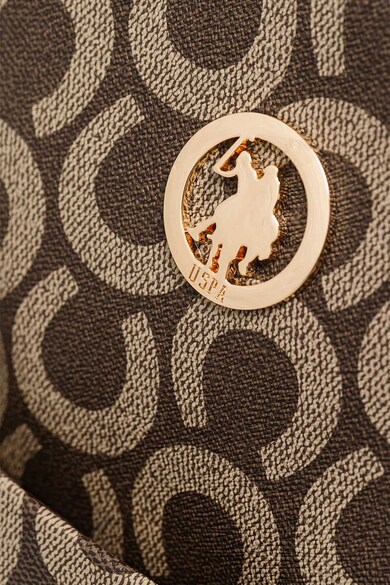 U.S. Polo Assn. Раница от еко кожа с метално лого Жени