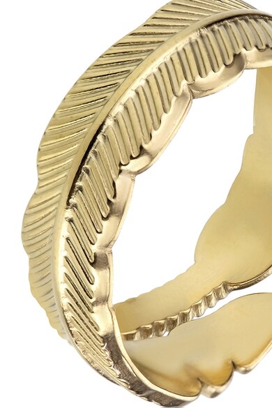 Emily Westwood Rozsdamentes acél gyűrű levél alakú dizájnnal női