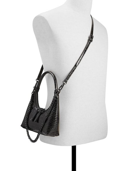 Aldo Geanta crossbody de piele ecologica cu model piele de reptila Yvana Femei