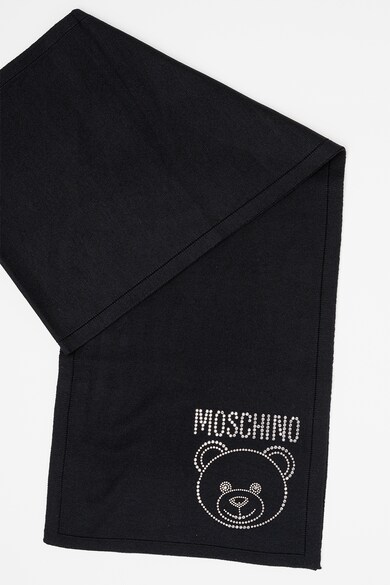 Moschino Вълнен шал с декоративни камъни Жени