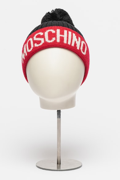 Moschino Вълнена шапка с помпон Жени