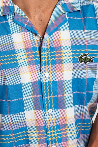 Lacoste Kockás ing hímzett logóval férfi