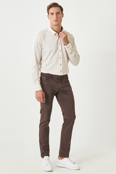 AC&Co Középmagas derekú szűk fazonú nadrág férfi