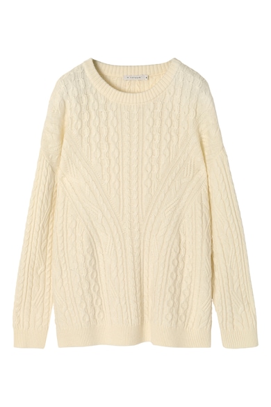 Tatuum Уголемен пуловер с плетка осморка Жени