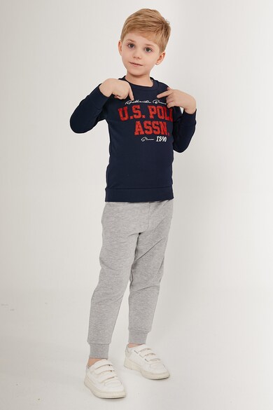 U.S. Polo Assn. Set de bluza sport si pantaloni sport cu logo - 2 piese Baieti