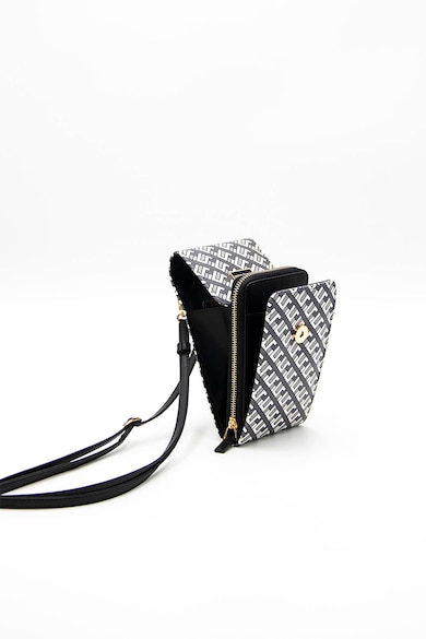 Silver&Polo Keresztpántos mintás táska logós részlettel női
