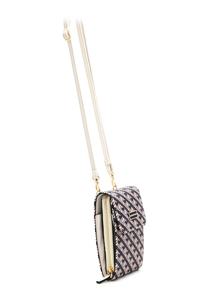Silver&Polo Keresztpántos mintás táska logós részlettel női