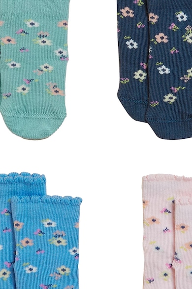 Marks & Spencer Virágmintás pamuttartalmú zokni szett - 4 pár Lány