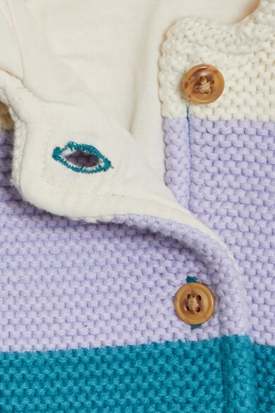 Marks & Spencer Kapucnis kötött pulóver csíkos mintával Lány