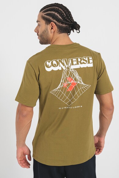 Converse Памучна тениска с лого и фигурална щампа Мъже