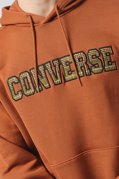 Converse Organikuspamut tartalmú kapucnis pulóver logóval férfi