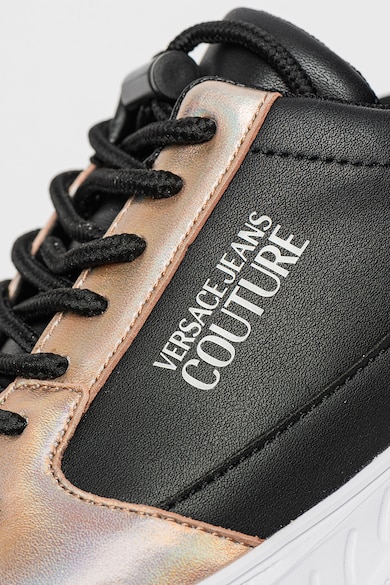 Versace Jeans Couture Скосени спортни обувки с метализирани детайли Жени