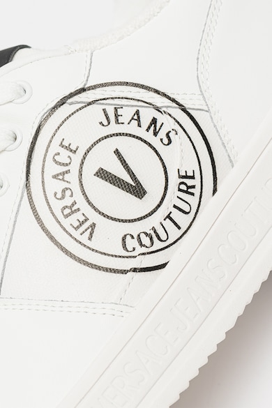 Versace Jeans Couture Bőr és műbőr sneaker logóval férfi