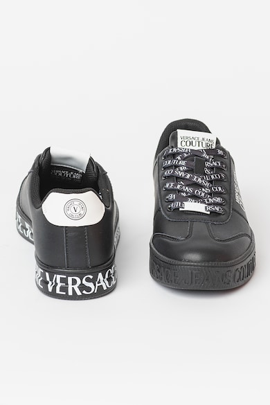 Versace Jeans Couture Bőr és textil sneaker logós talprésszel férfi