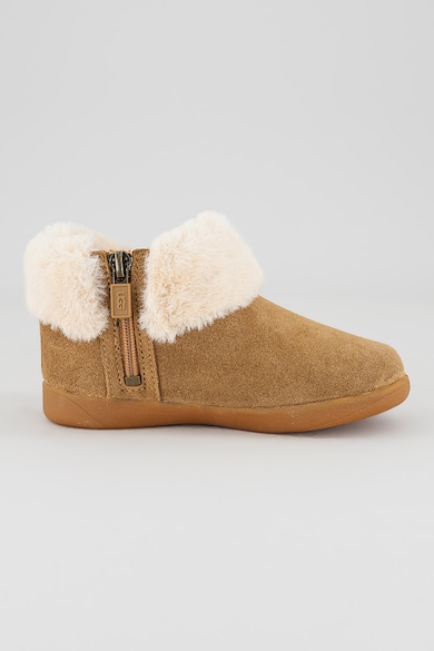 UGG Ghete slip-on de piele intoarsa si blana sintetica Baieti