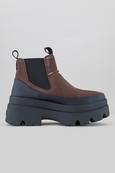 UGG Ghete Chelsea din piele intoarsa cu talpa wedge Femei