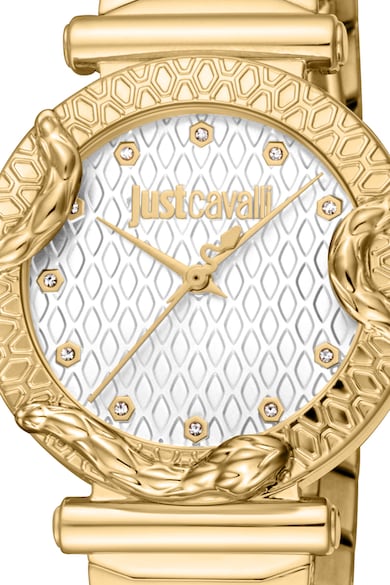JUST CAVALLI Кварцов часовник от неръждаема стомана Жени