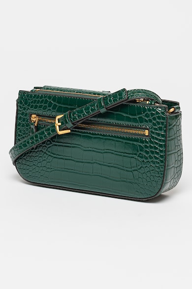 GUESS Geanta crossbody din piele ecologica cu aspect de piele de crocodil James Femei