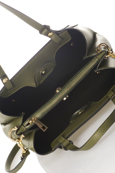 Massimo Castelli Кожена чанта с разделителен джоб с цип Жени