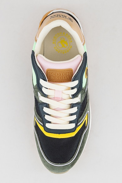 Scotch & Soda Colorblock dizájnú sneaker nyersbőr betétekkel női