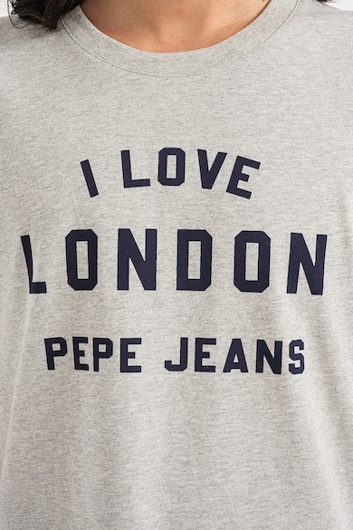 Pepe Jeans London Памучна тениска с лого Мъже