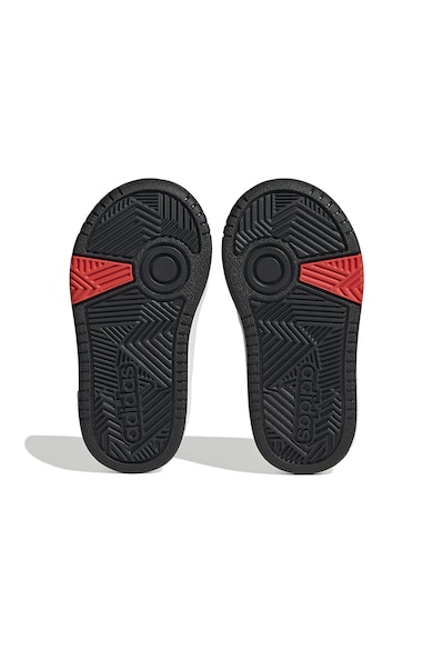 adidas Sportswear Pantofi sport de piele ecologica cu velcro Hoops Baieti