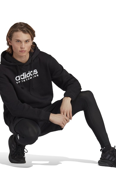 adidas Sportswear Худи с лого и джоб кенгуру Мъже