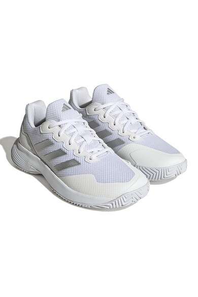 adidas Performance Pantofi de plasa cu insertii de material sintetic pentru tenis Gamecourt 2 Femei