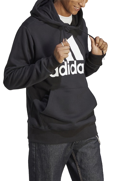 adidas Sportswear Essentials kapucnis pulóver kenguruzsebbel és logómintával férfi