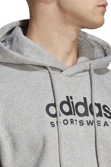 adidas Sportswear Logós pulóver kapucnival és kenguruzsebbel férfi