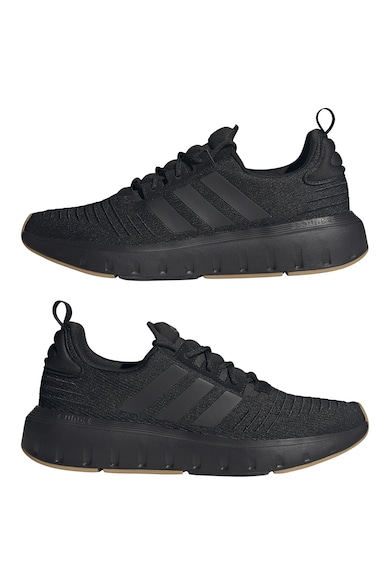 adidas Sportswear Pantofi sport unisex tricotati cu detalii striate Swift Run Femei