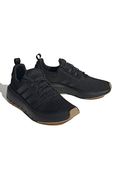 adidas Sportswear Pantofi sport unisex tricotati cu detalii striate Swift Run Femei