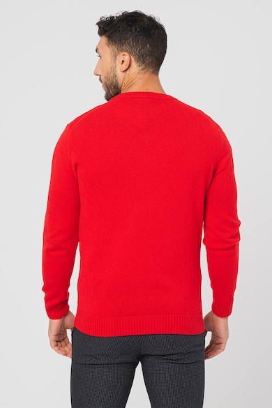 Lacoste Вълнен пуловер с шпиц Мъже