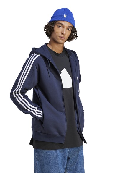 adidas Sportswear Cipzáros felső kapucnival és oldalzsebekkel férfi
