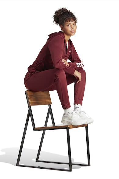 adidas Sportswear Kapucnis cipzáros szabadidőruha logómintával női