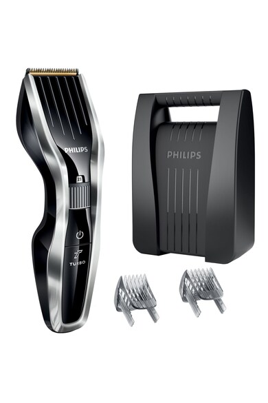 Philips Aparat de tuns  HC5450/80, Acumulator, 0.5-23 mm, 24 Trepte, Lame din titan, Pieptene pentru barba, Negru/Argintiu Barbati